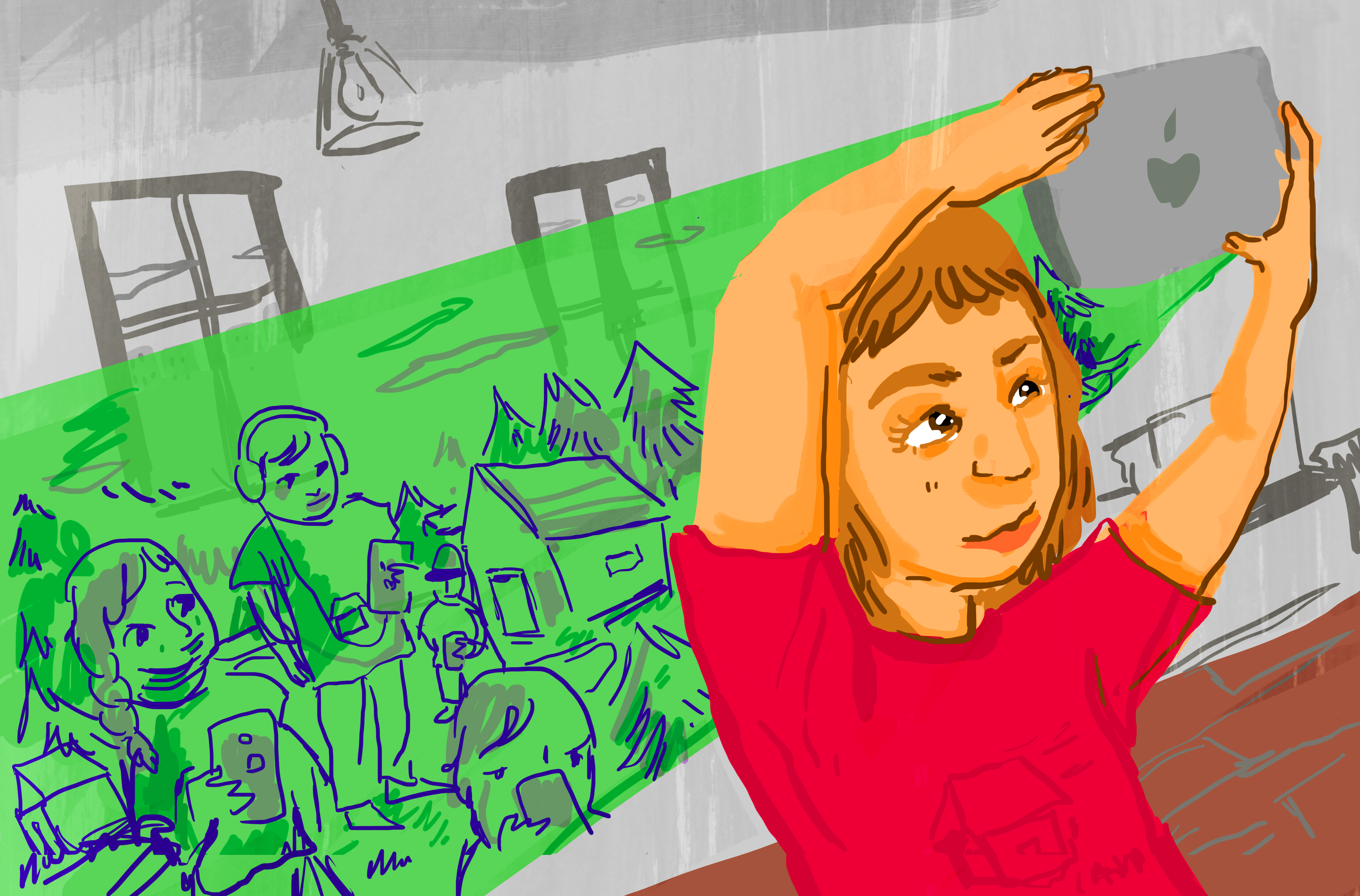 Kids are using technology to make summer camp a year-round experience. (Lior Zaltzman)