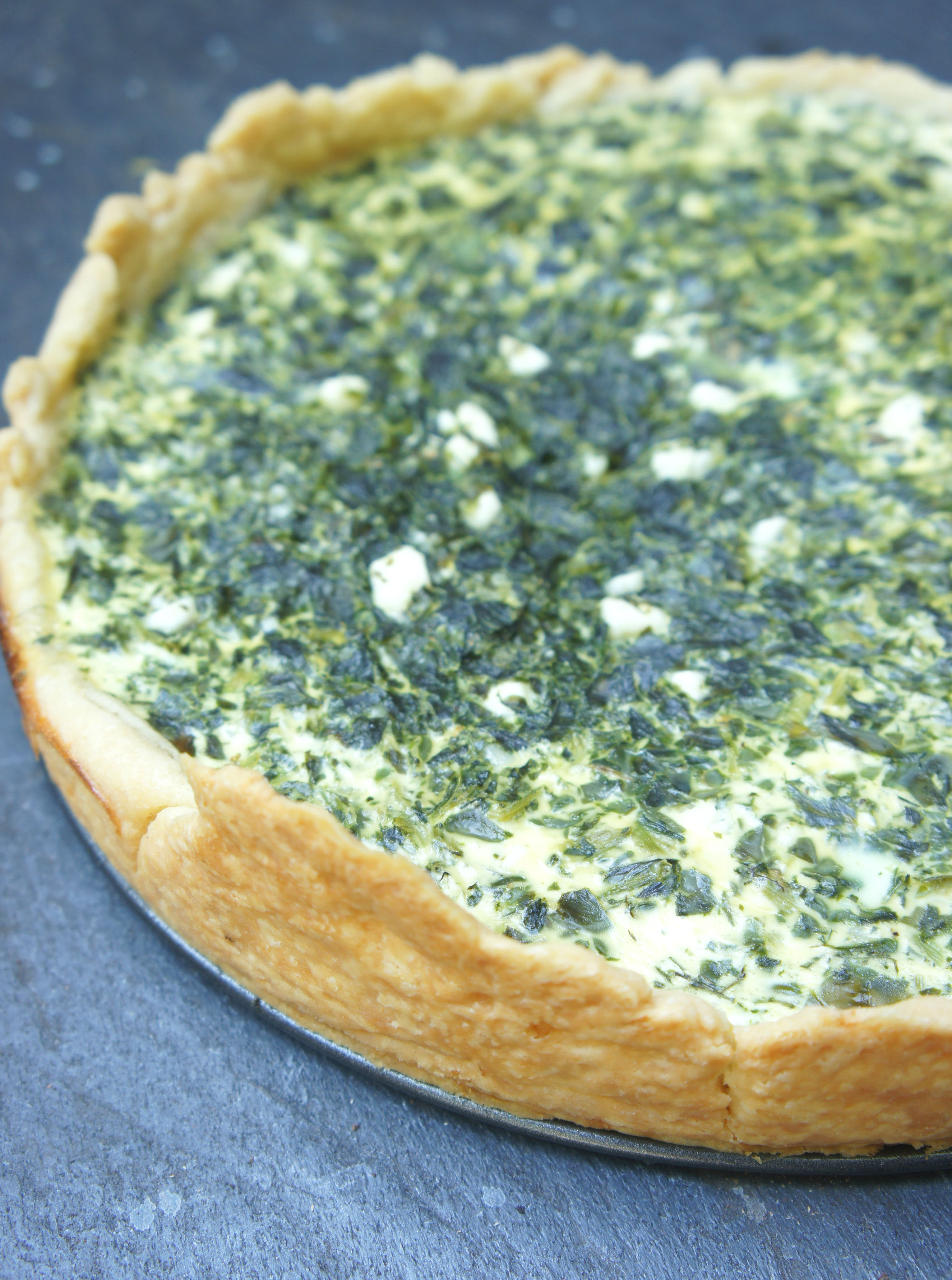 Spinach, Herb and Feta Quiche (Shannon Sarna)