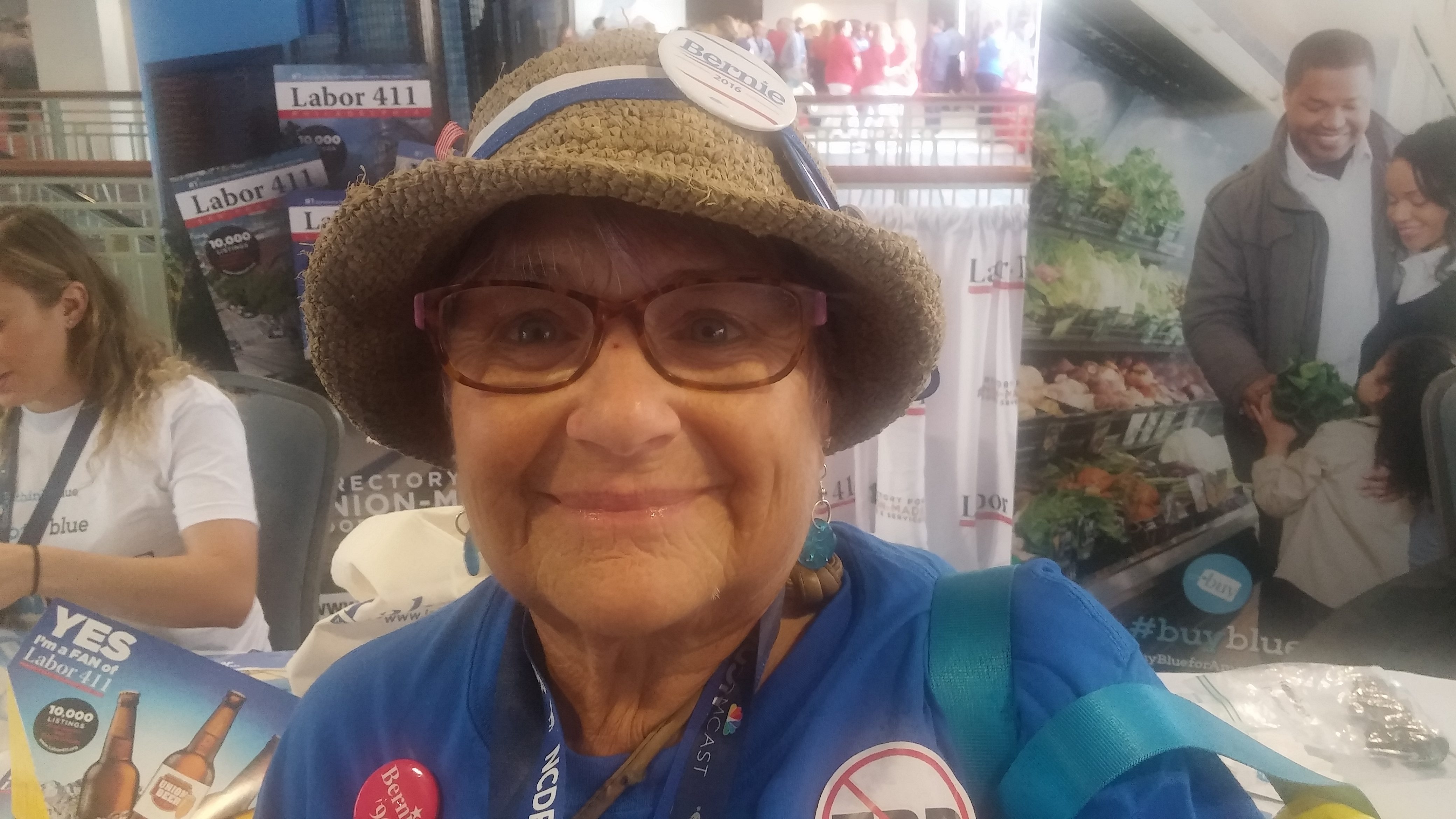 Jennifer Fontaine is a Sanders delegate who lived in Burlington, Vt., for 35 years. (Ben Sales)