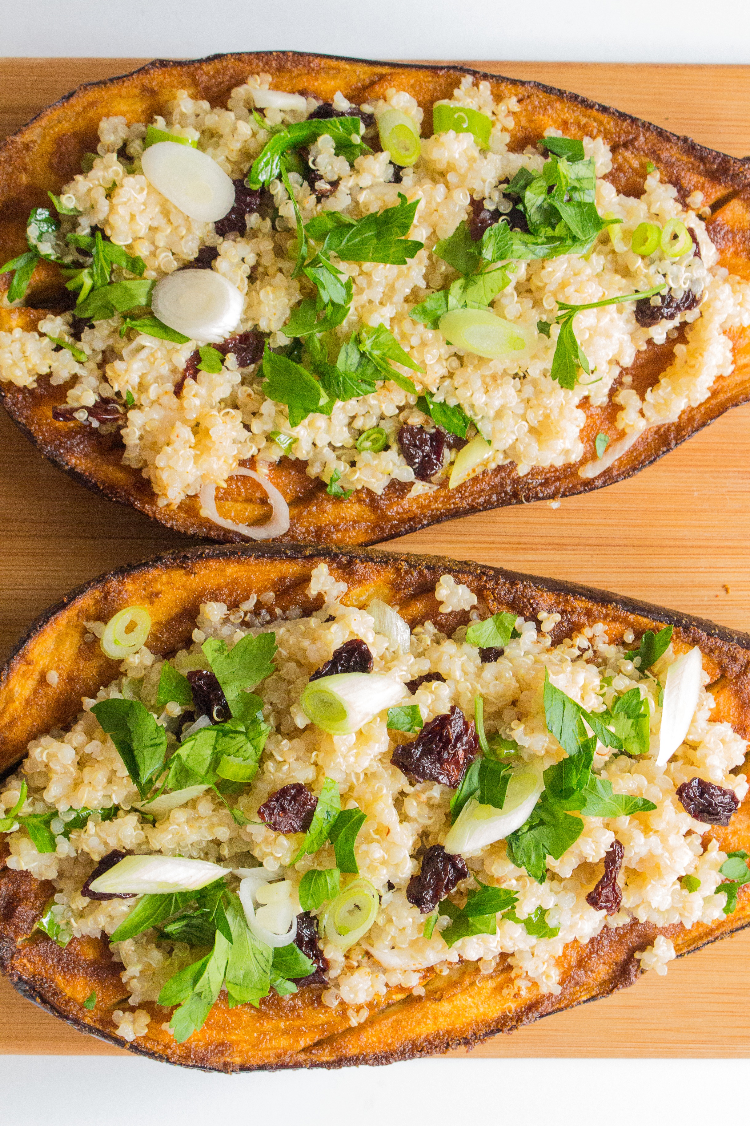 Spiced Rubbed Eggplant with Quinoa (Megan Wolf)