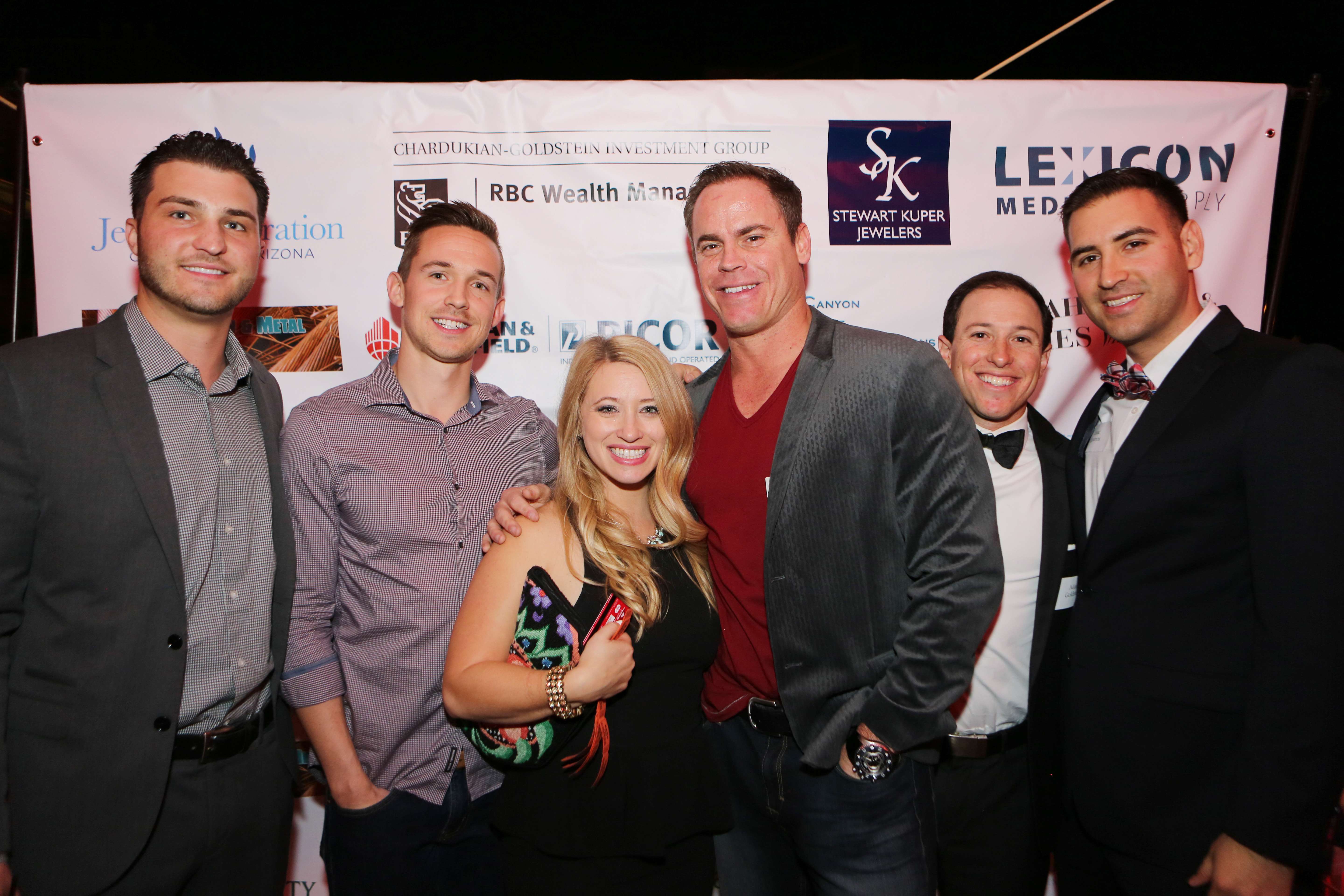 (L-R) Nate Grobstein, Eddie Watters, Dana Goldstein, Rob Purvis, Adam Goldstein and Isaac Figueroa