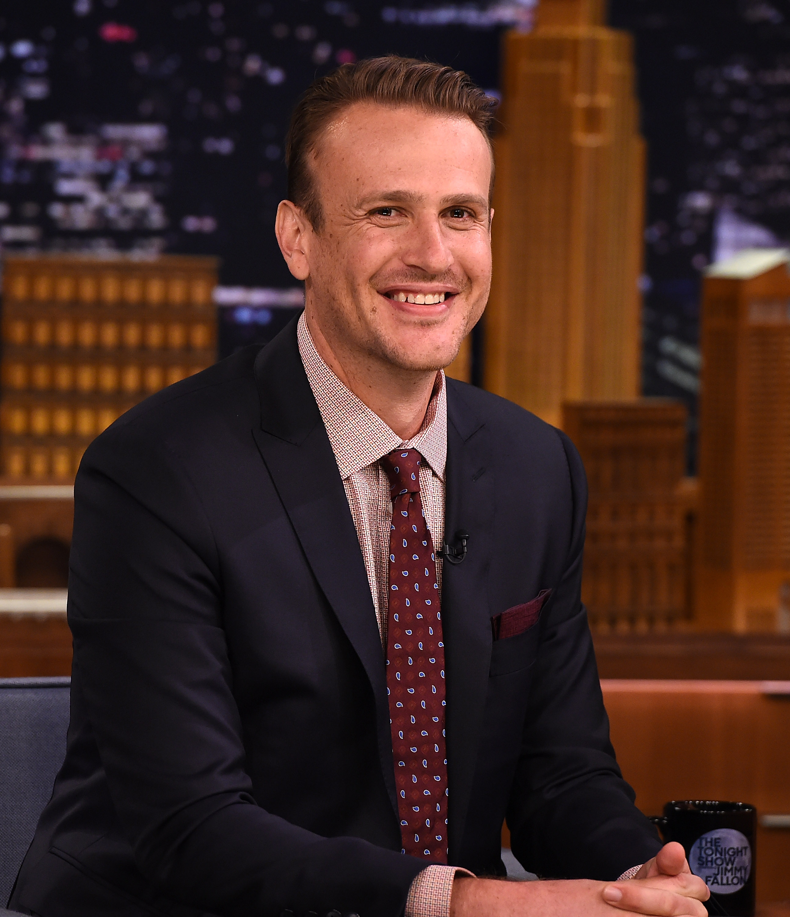 Jason Segel visits "The Tonight Show Starring Jimmy Fallon" in New York City, July 29, 2015. (Theo Wargo/Getty Images)