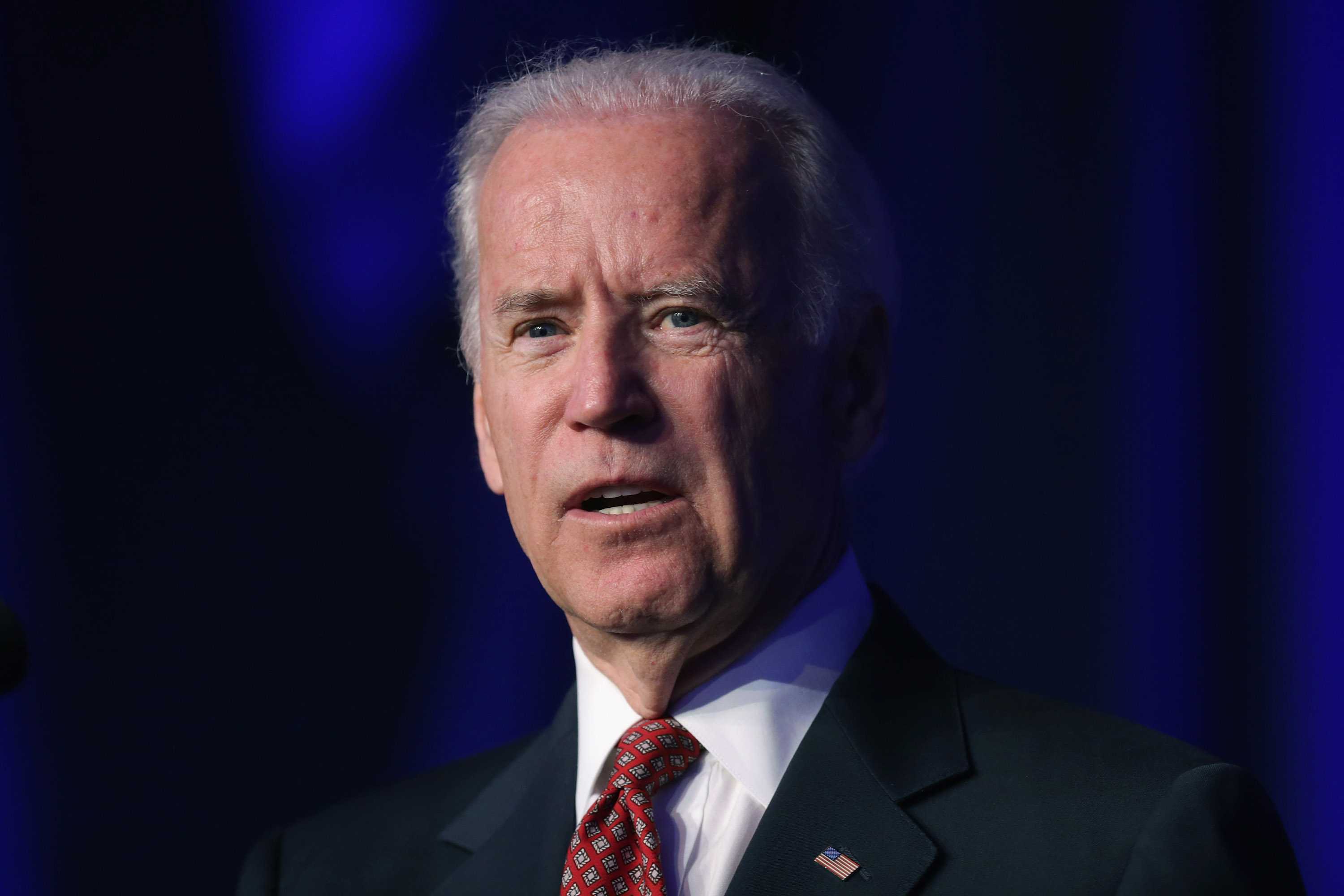 Vice President Joe Biden delivering remarks at the Good Jobs Green Jobs National Conference in Washington, D.C., April 13, 2015. This week he beseeched about a thousand Jewish leaders in a phone call on the Iran nuclear deal. (Chip Somodevilla/Getty Images)