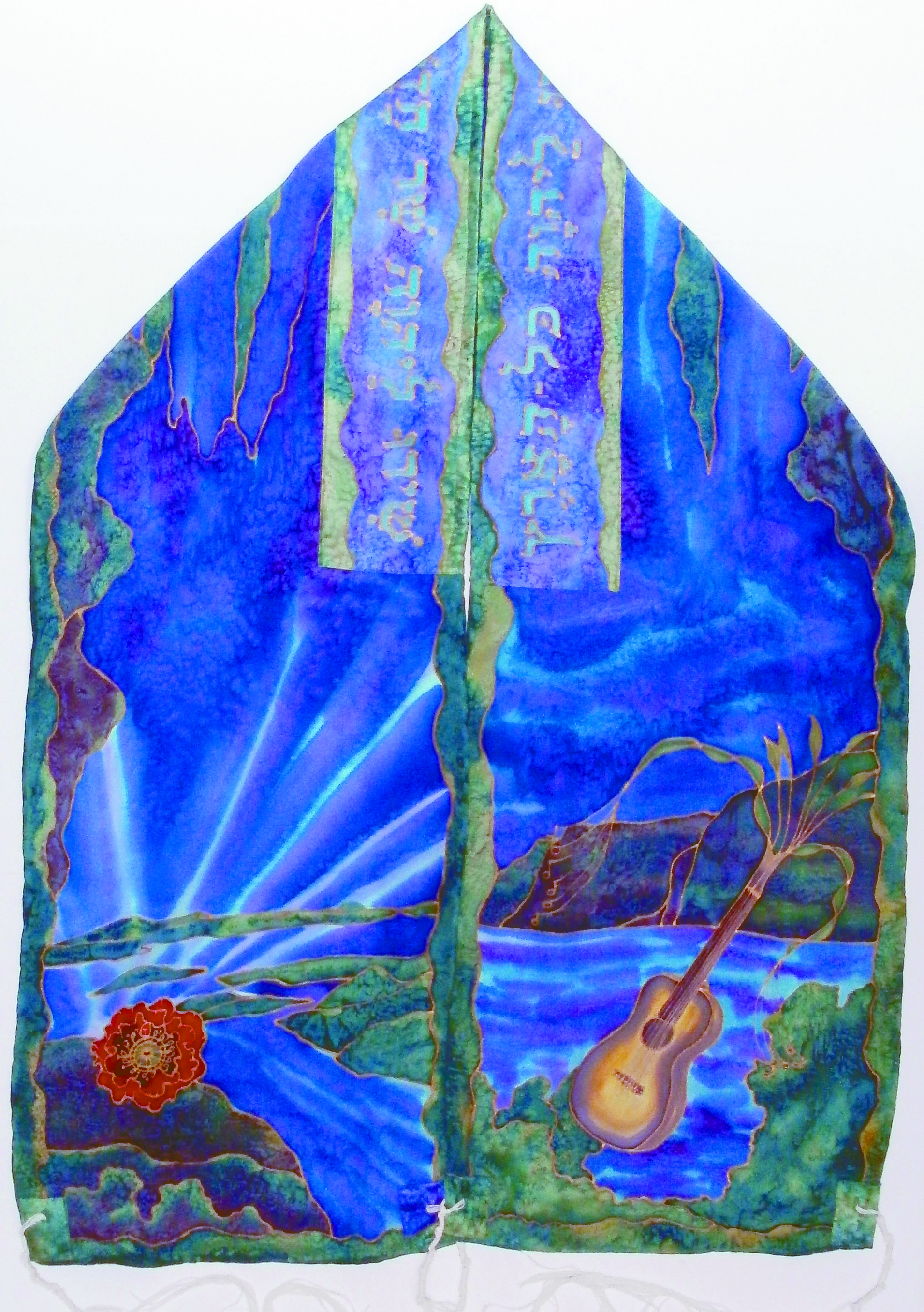 Aurora tallit by Beth Surdut