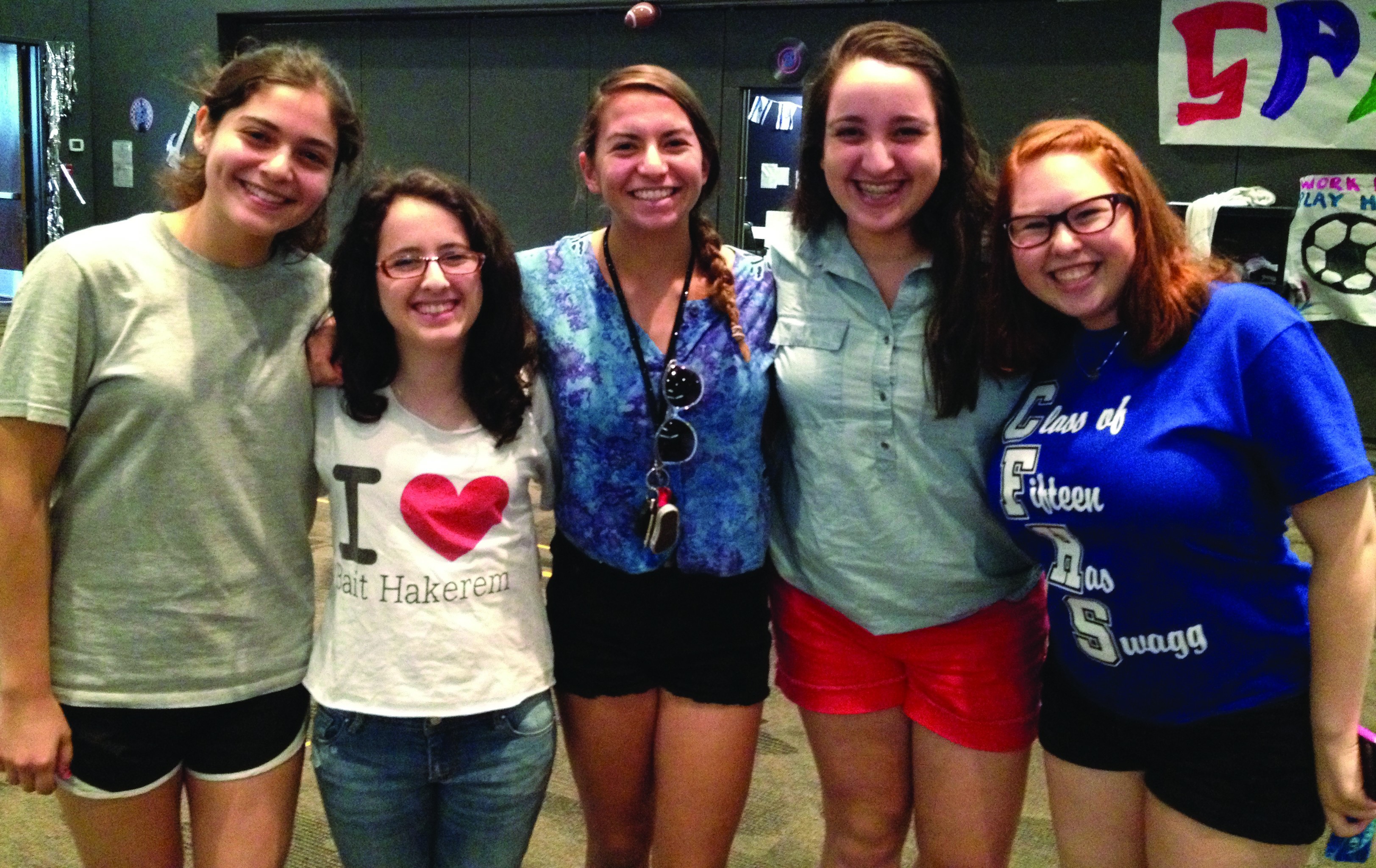 Above (L-R): Hila Lamdan, Michaela Davenport, Sami Weisband, Sarah Cassius and Adina Karp